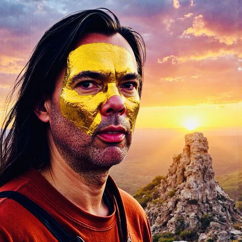 AI Selfies 2024–2025, KI-generiertes Selbstporträt 10, Markus Wintersberger