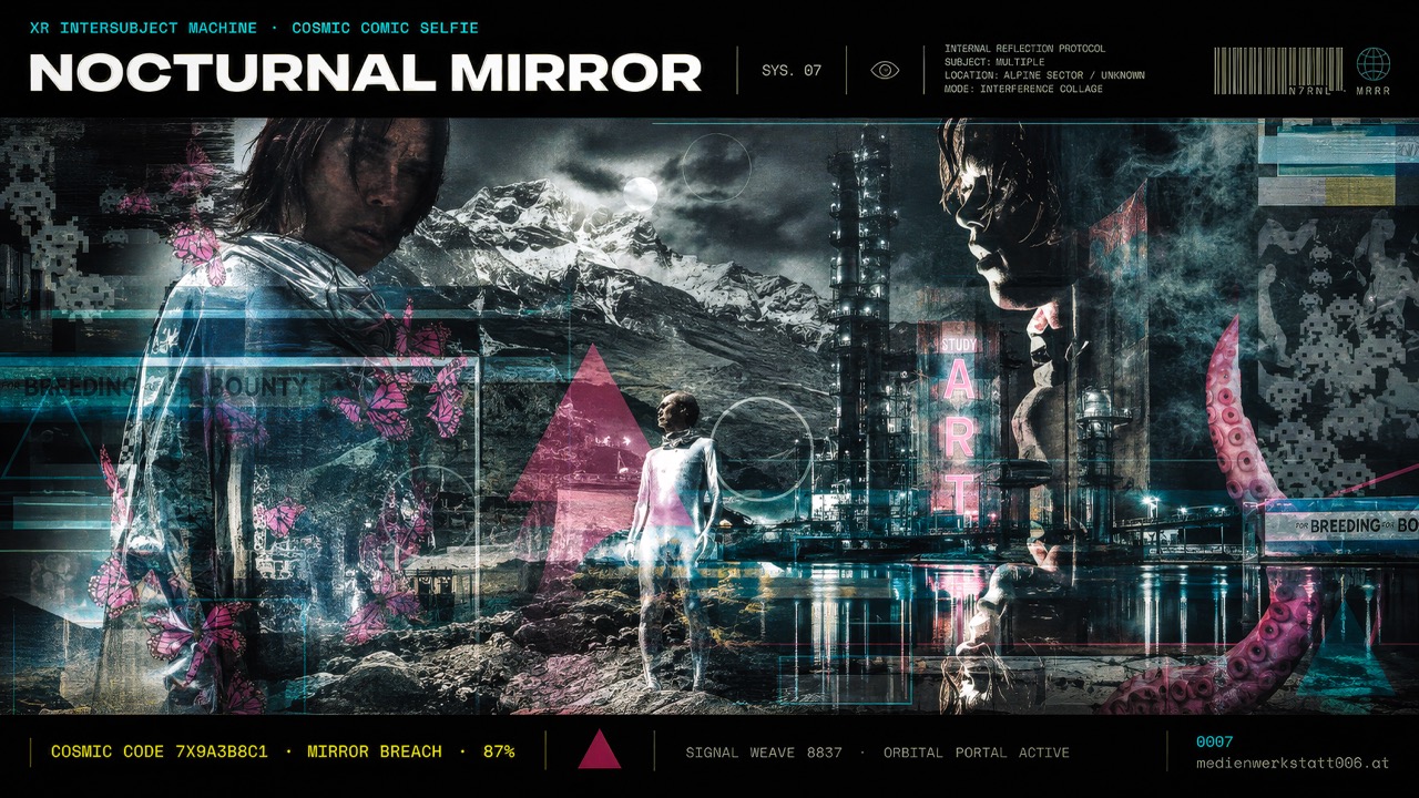 Cosmic Comic Selfie · Collage Mutation 01