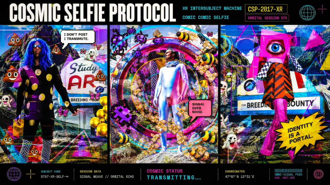 Cosmic Comic Selfie · Collage Mutation 07