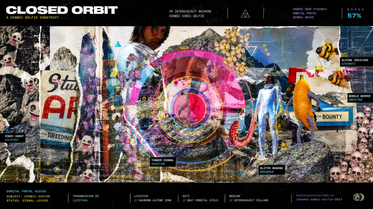 Cosmic Comic Selfie · Collage Mutation 08