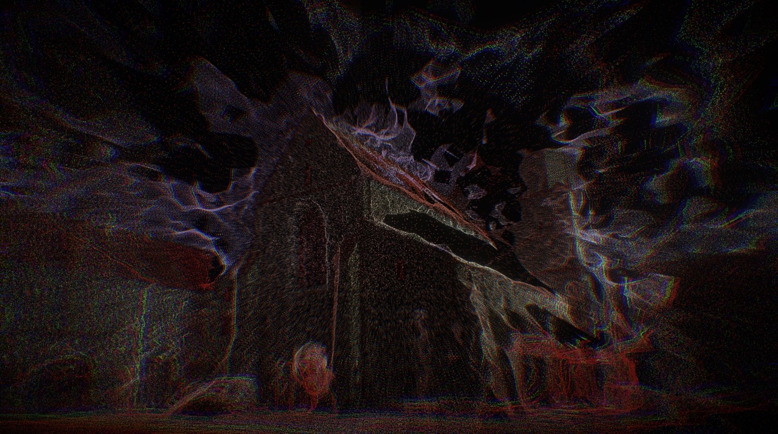 eXperimentalmuseum — Point Cloud · dunkles Hyperobjekt