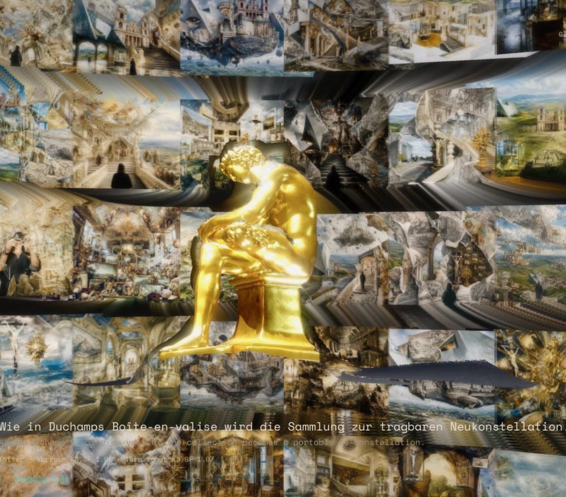 IMAGO PROXIMA – der goldene Dornauszieher in der Re-Collage