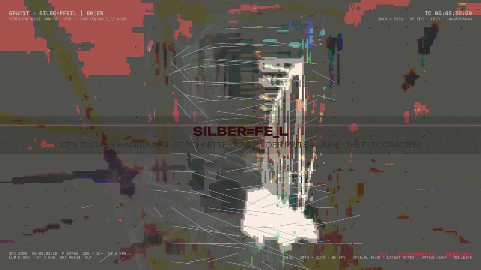 Satz III: Statement SILBERPFEIL über invertiertem Strobo-Bild