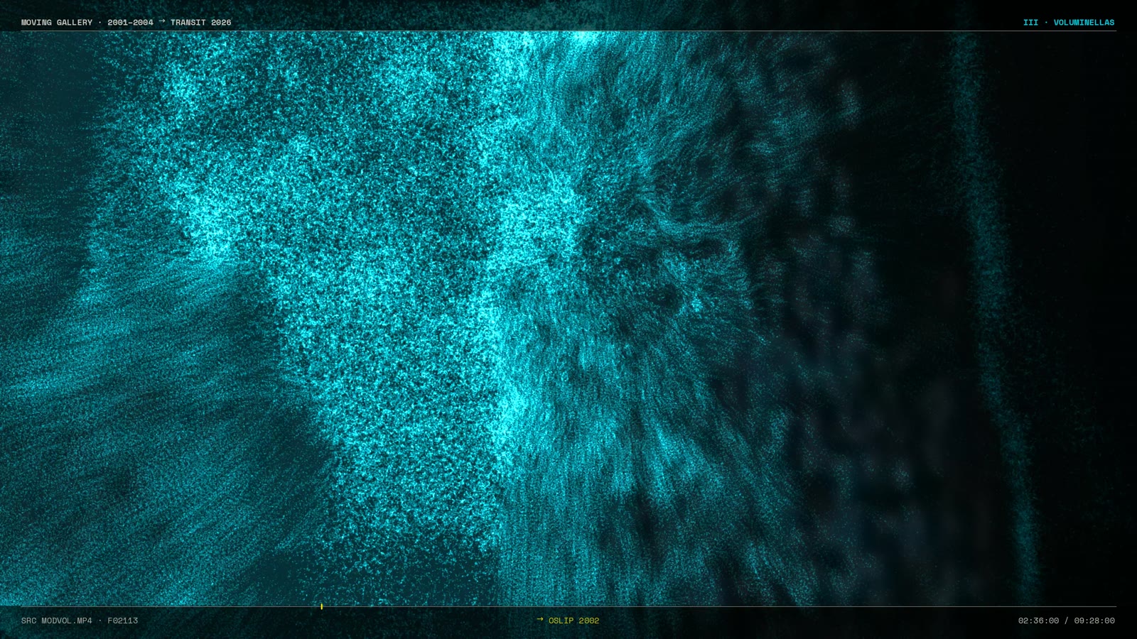 Cyanfarbenes Partikelfeld