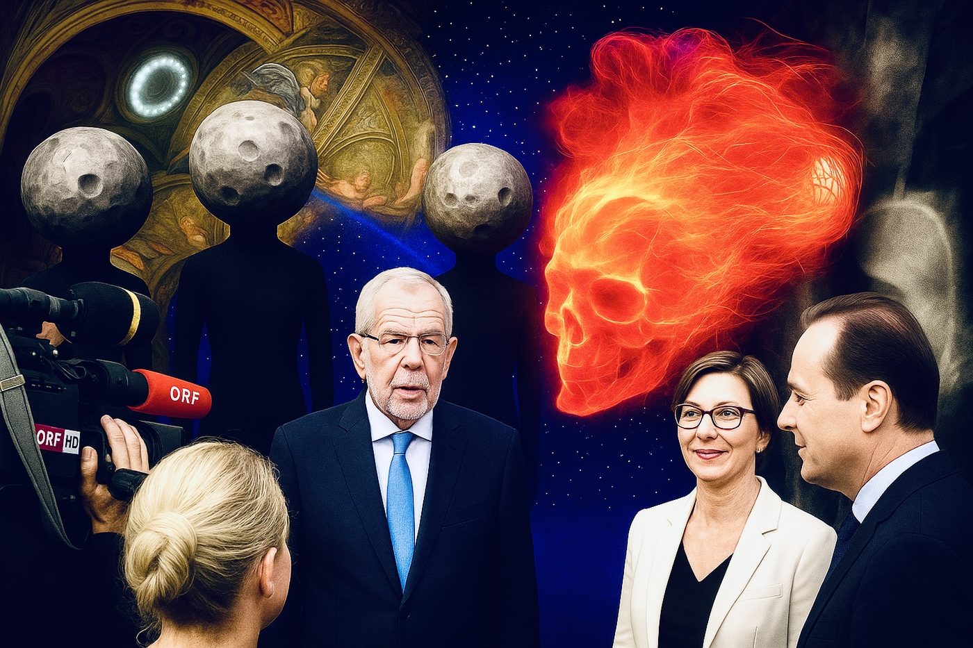 Rekombinierte Presse- und Archivszene