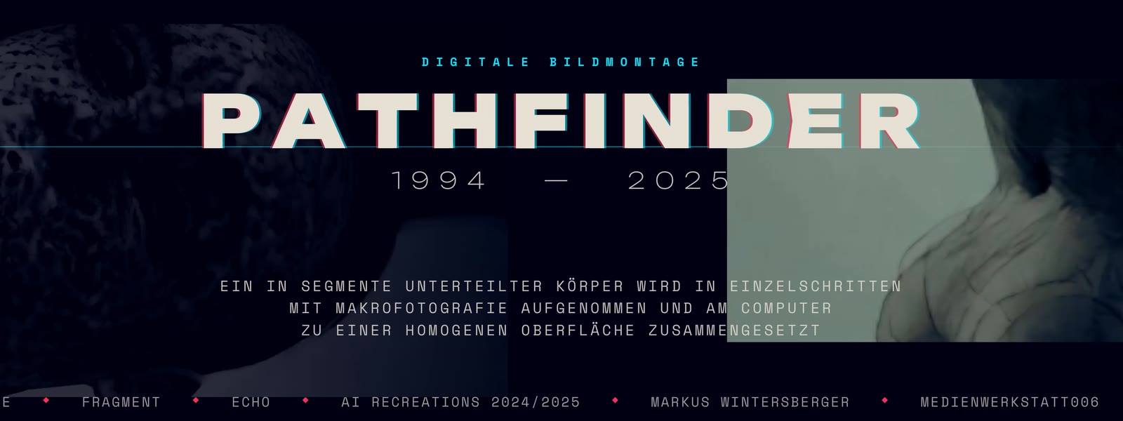 Standbild PATHFINDER: aus Makroaufnahmen zusammengesetzte Körperoberfläche