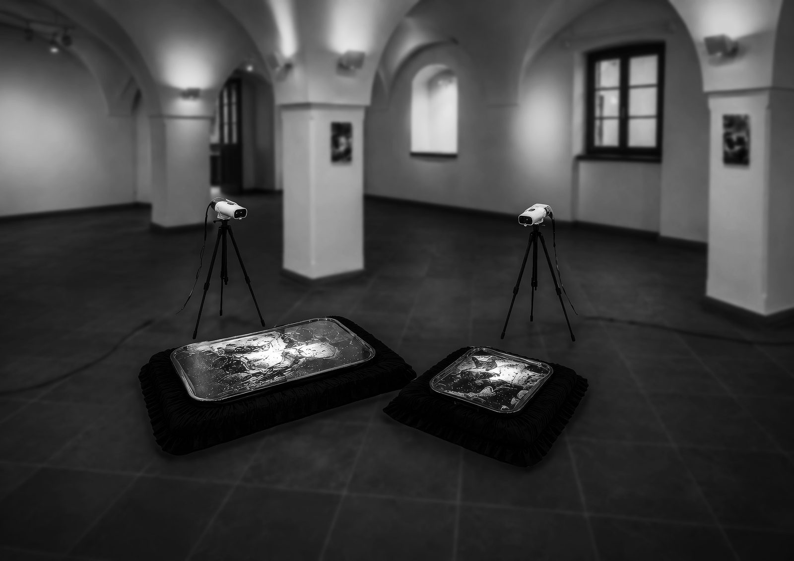 Installationsansicht Gewölbe, Schwarzweiß