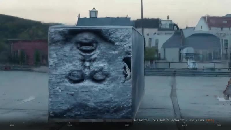 SPURENKÖRPER 08:50 – THE BODYBOX · Sculpture in Motion III · 1998 → 2025